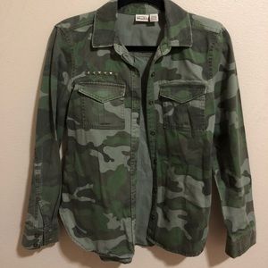 Thrifted Mudd Camo Jacket